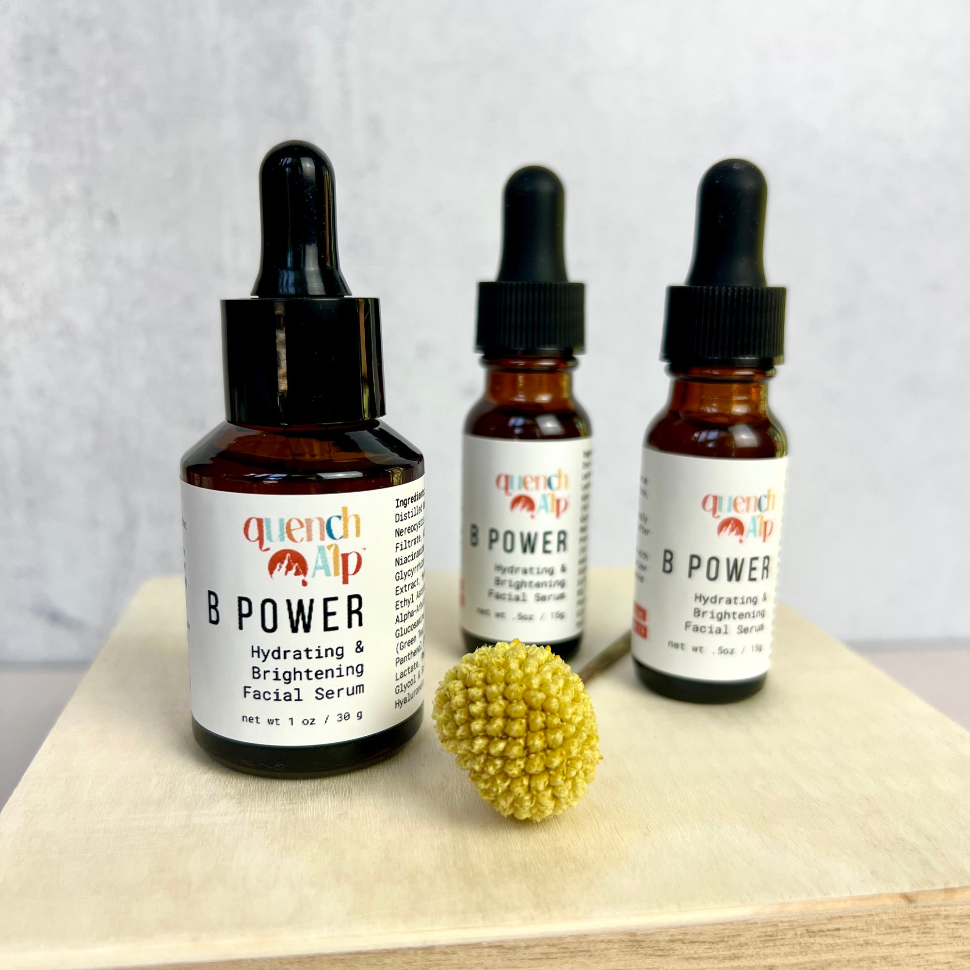 B Power hydrating and brightening facial serum