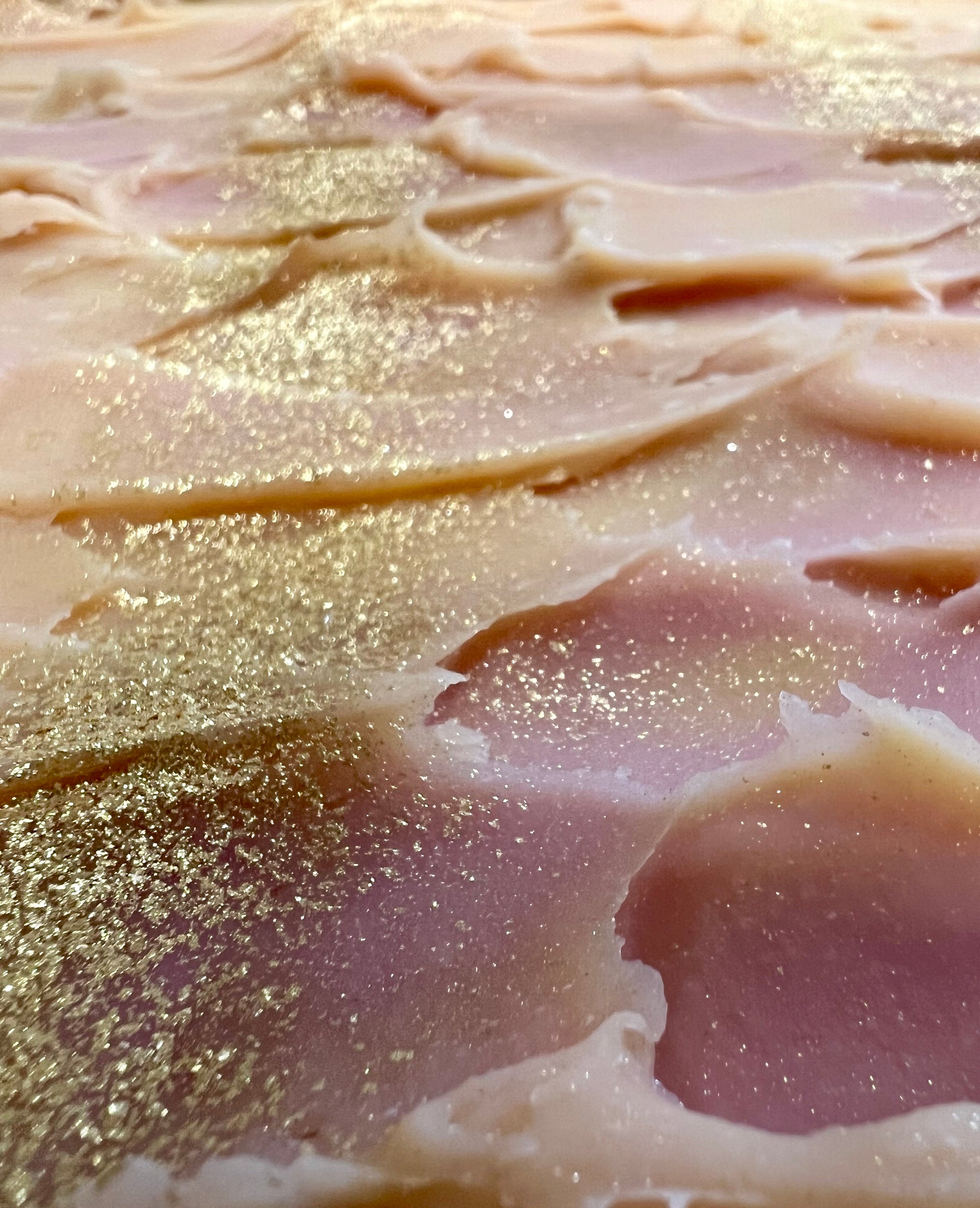 Grapefruit Bergamot Soap Slab close up top view 