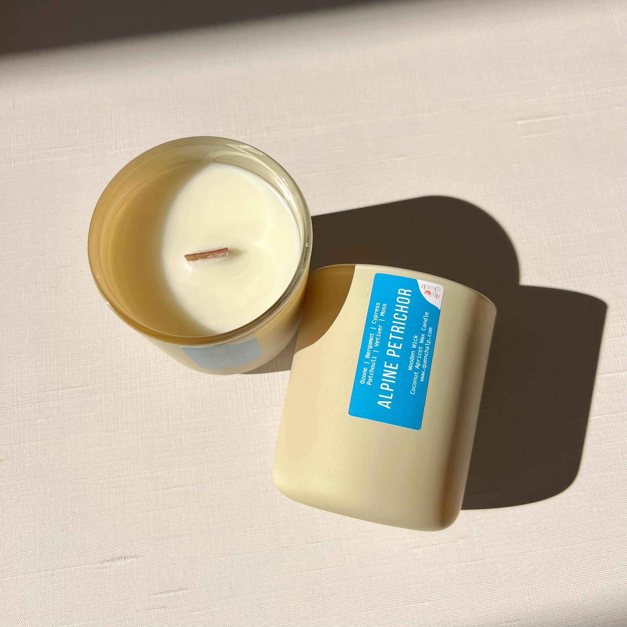 Candle 12oz Matte Cream Glass Jar