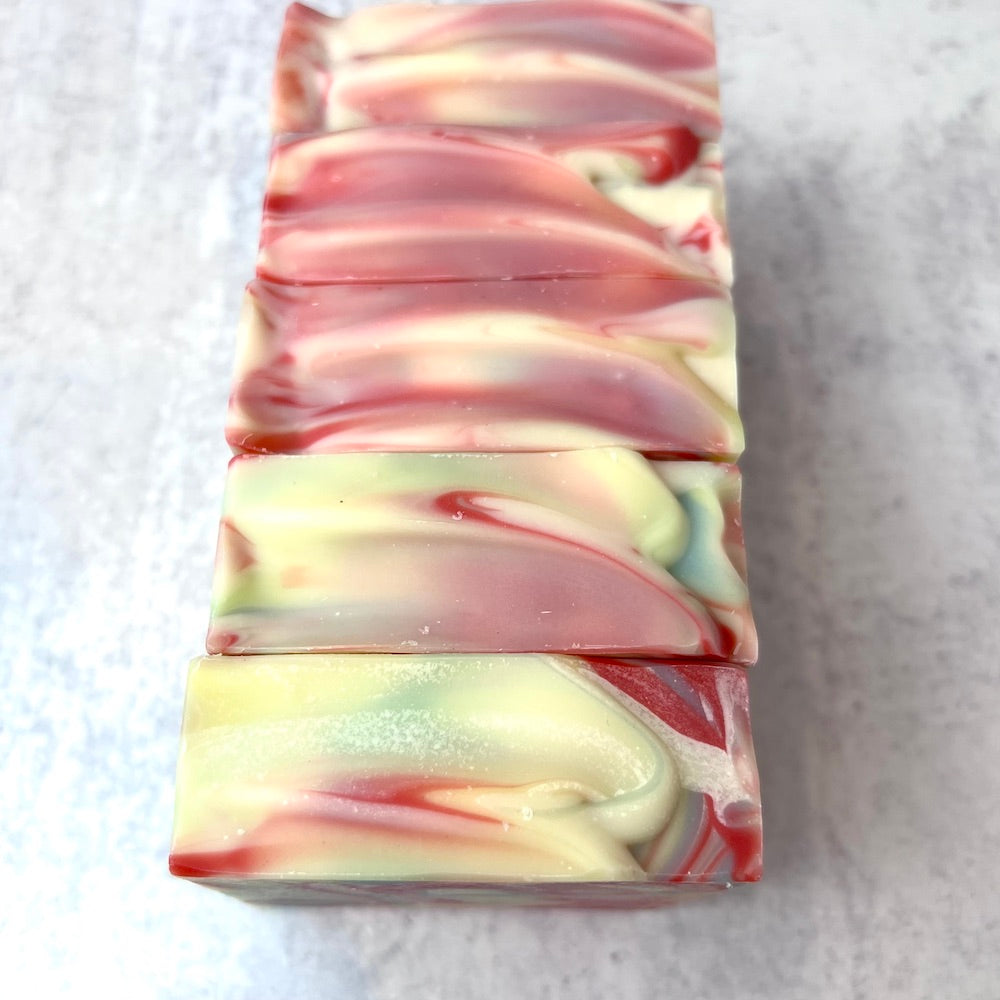 Wildflower Tea Soap close up Top view 