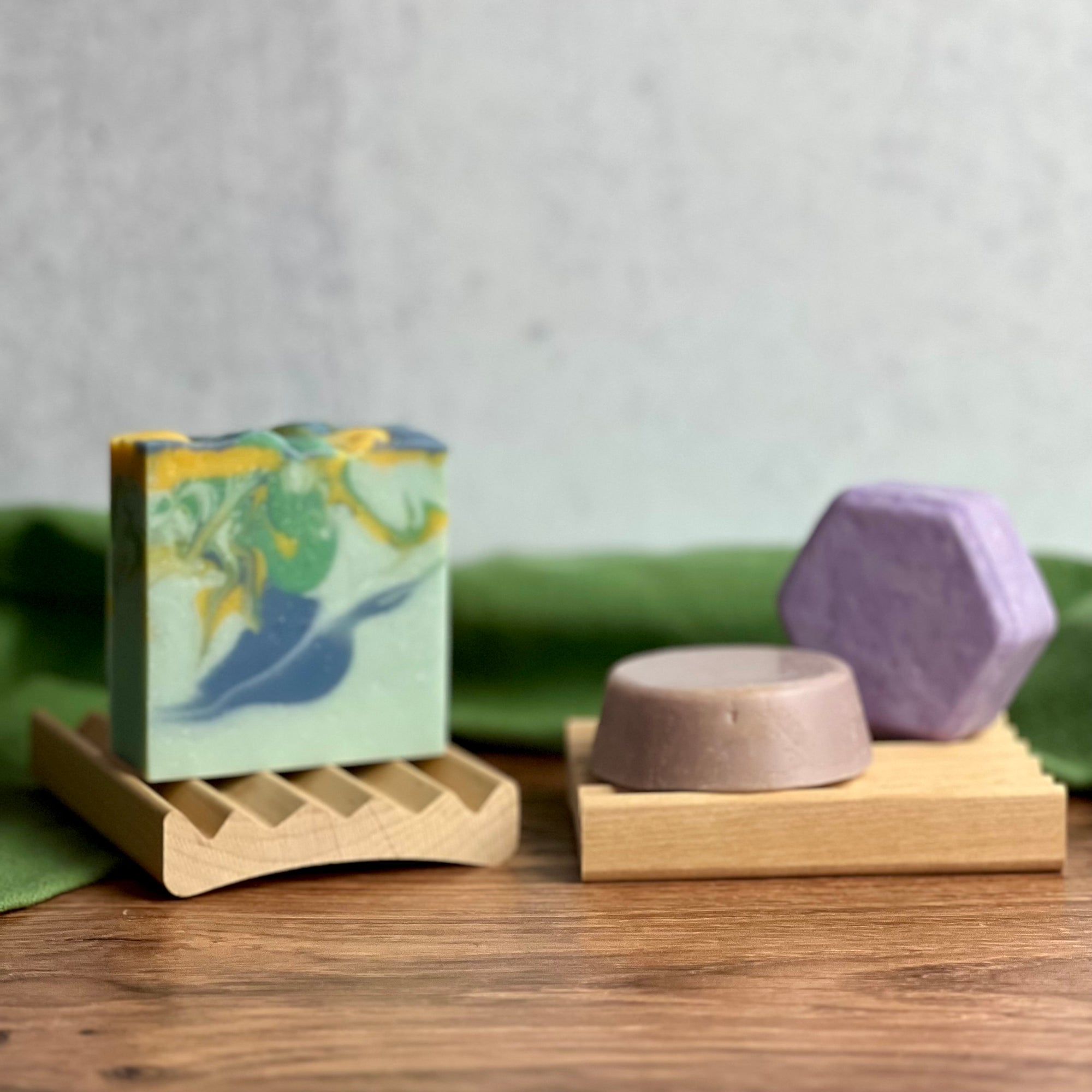 Wooden Soap Dish close up frontal