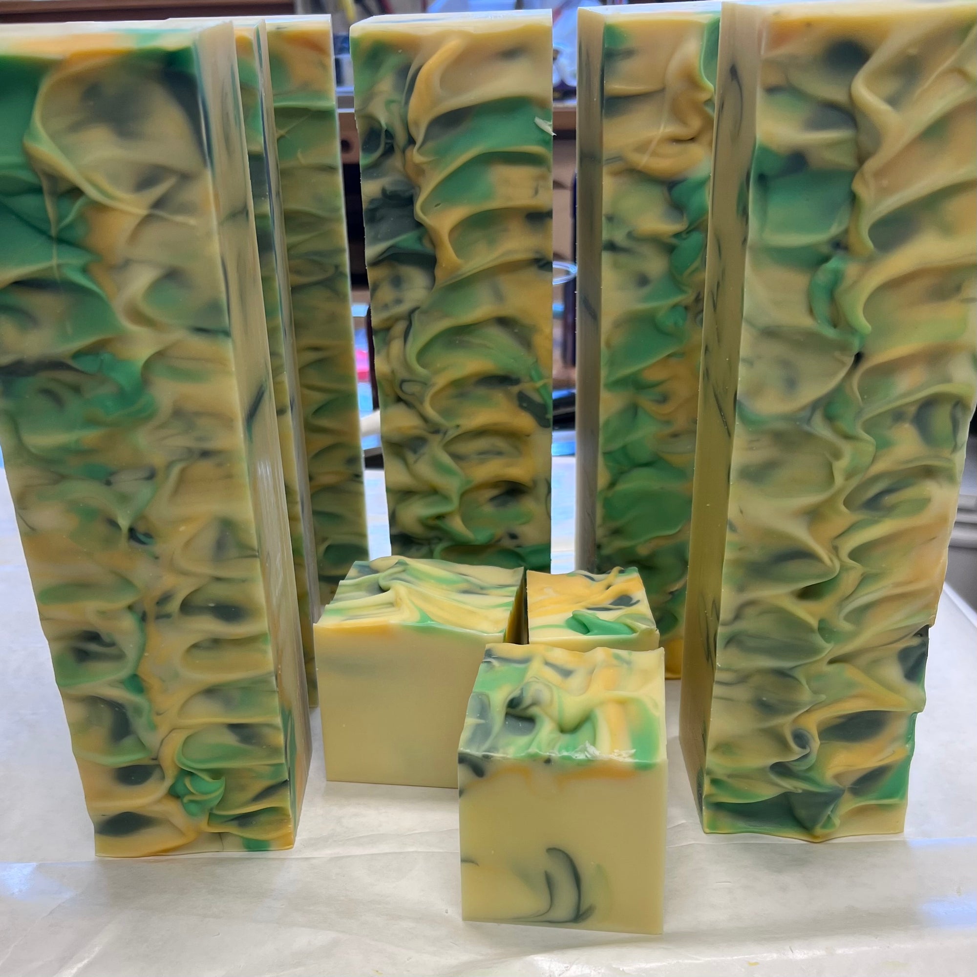 Yuzu Soap Logs close up frontal